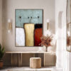 THE GATHERING: Textured Wabi Sabi Abstract Painting of Earthy Forms