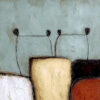 THE GATHERING: Textured Wabi Sabi Abstract Painting of Earthy Forms