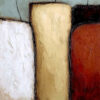 THE GATHERING: Textured Wabi Sabi Abstract Painting of Earthy Forms