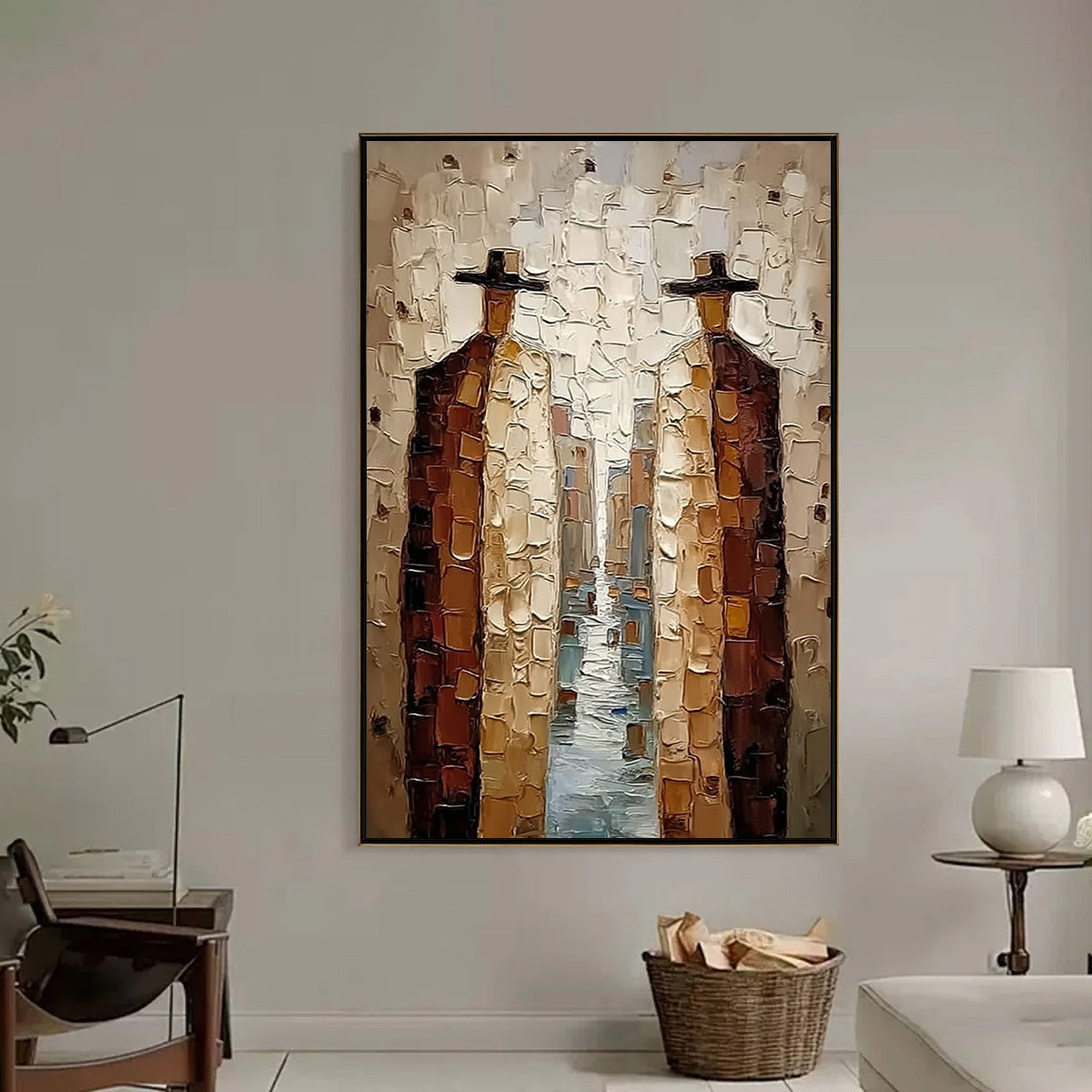 THE JOURNEYMEN: Textured Figurative Impasto Painting - Image 2