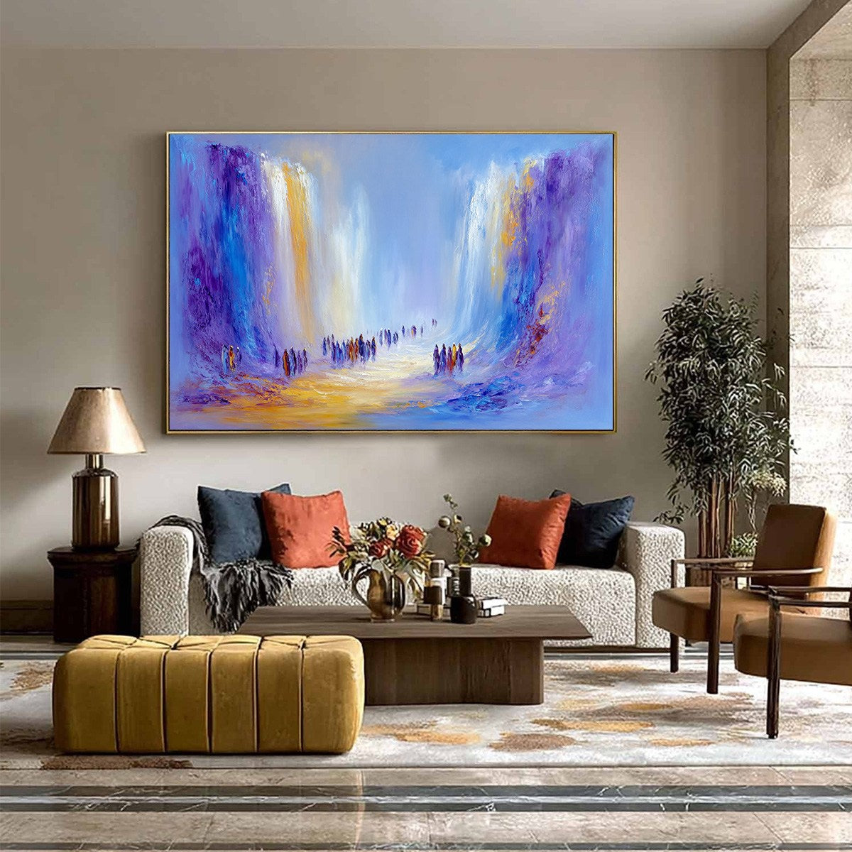THE PASSAGE: Epic Journey Abstract Impasto Palette Knife Painting - Image 4