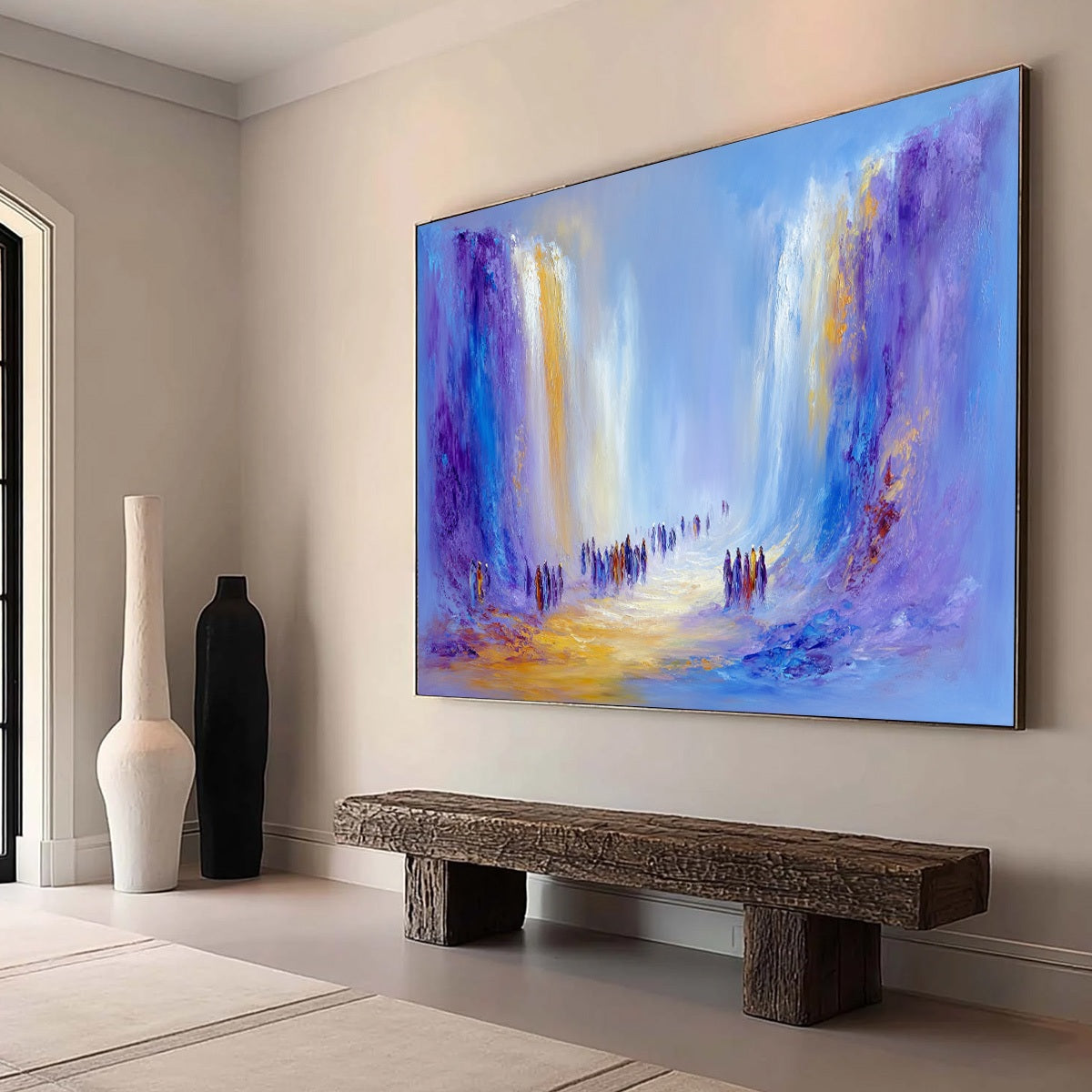 THE PASSAGE: Epic Journey Abstract Impasto Palette Knife Painting - Image 7
