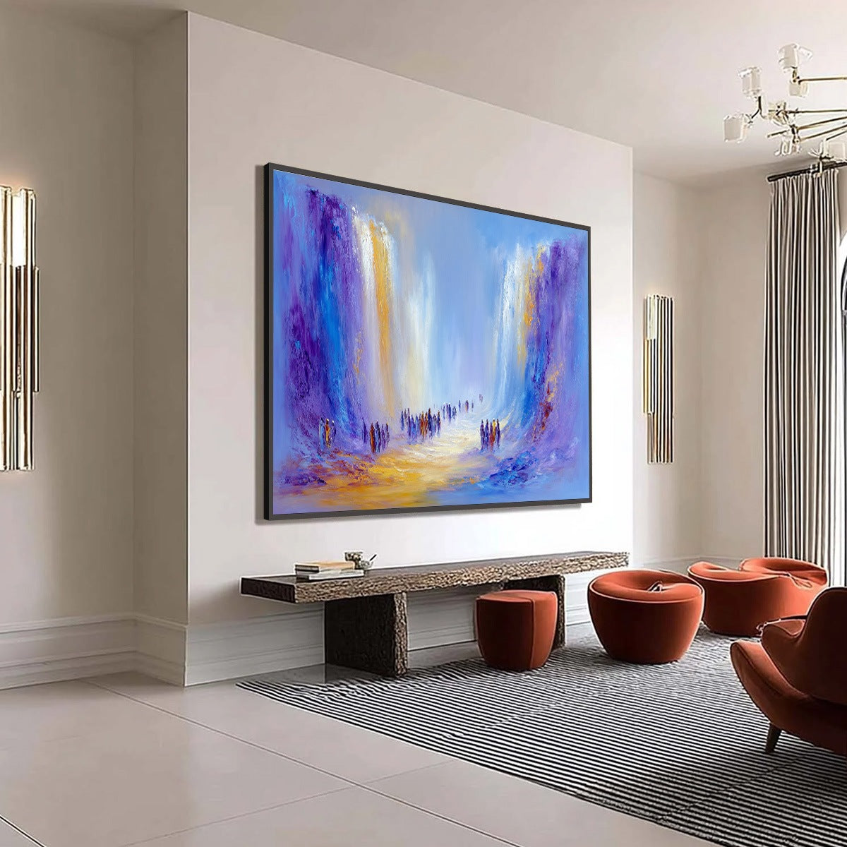 THE PASSAGE: Epic Journey Abstract Impasto Palette Knife Painting - Image 8