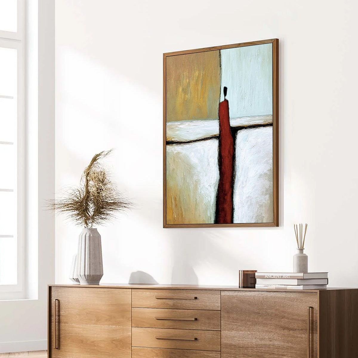 THE PATH: Textured Abstract Figurative Painting for Modern Decor - Image 8