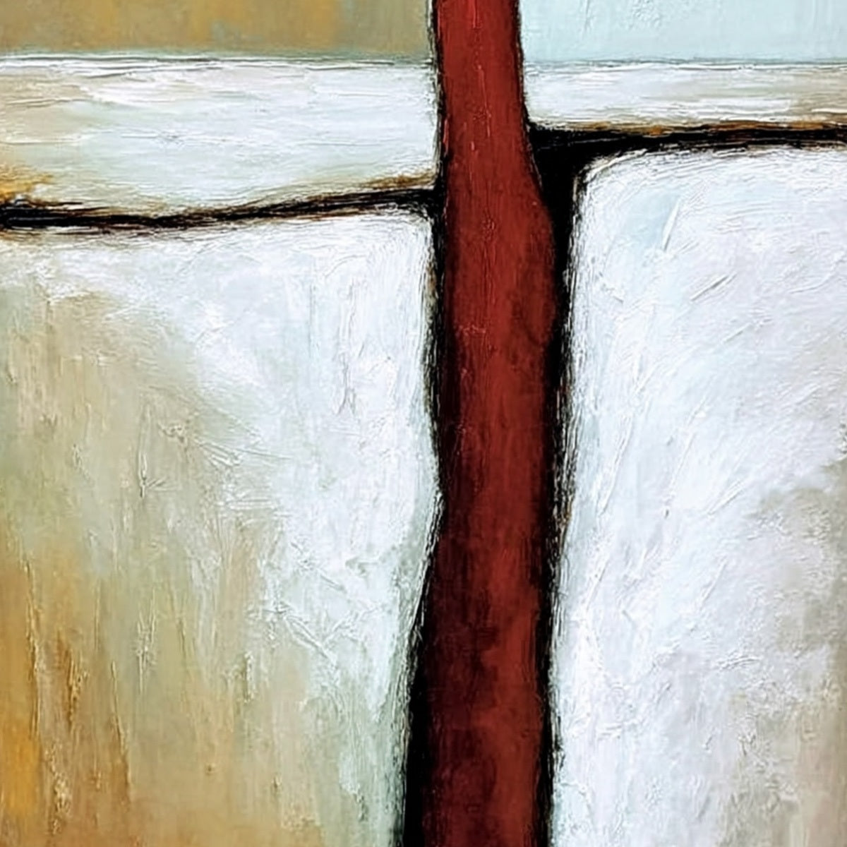 THE PATH: Textured Abstract Figurative Painting for Modern Decor - Image 5