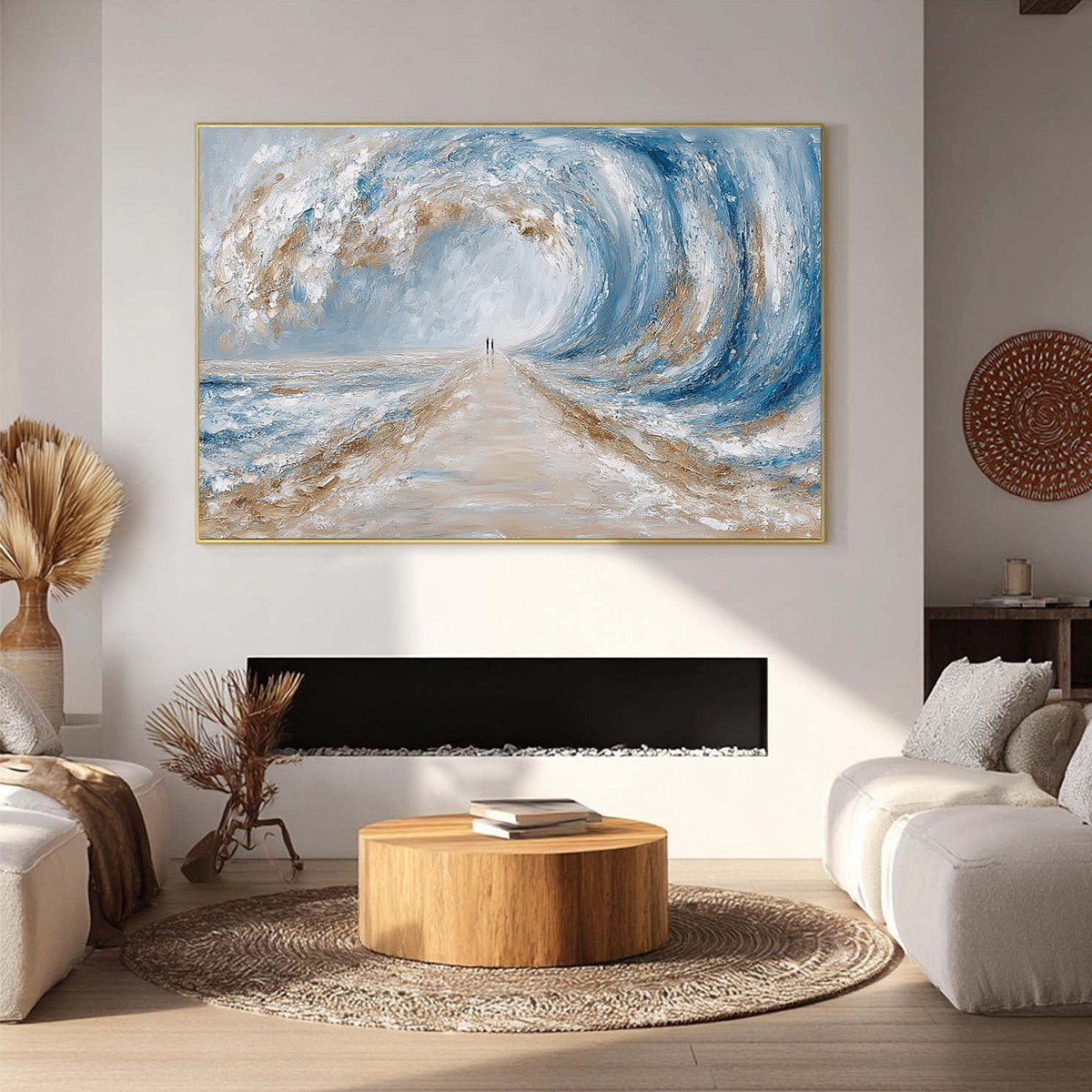 THE PATH WITHIN THE TIDE: Large Textured Abstract Seascape Painting - Image 6