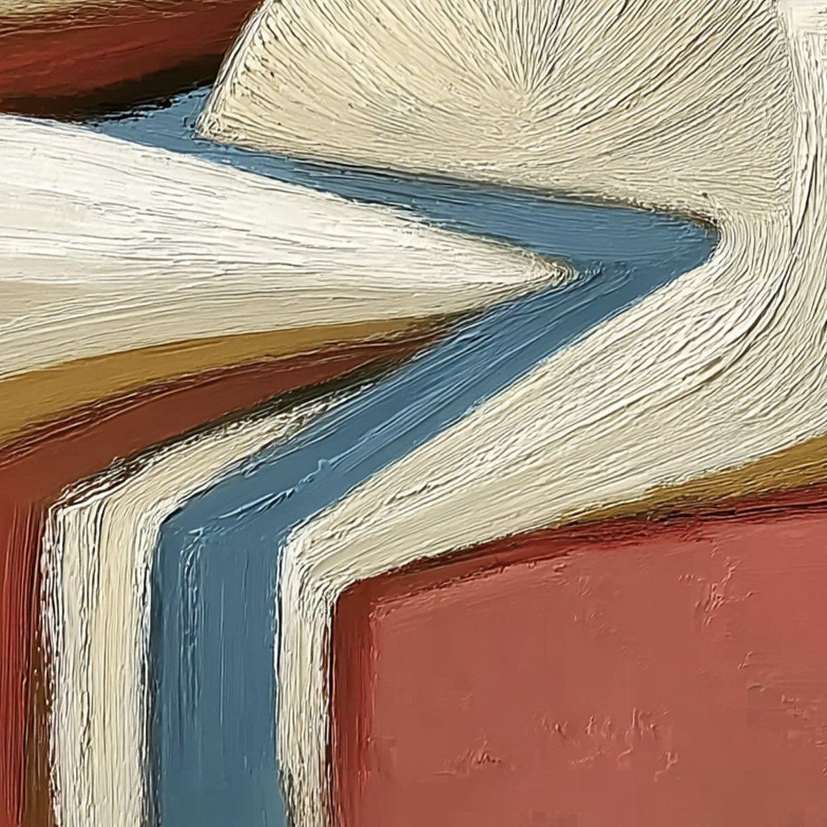 THE SILENT JOURNEY: Textured Wabi Sabi Abstract Landscape Painting - Image 5