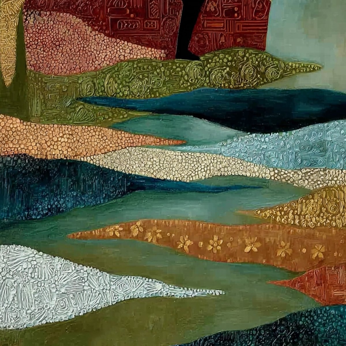 THE SOJOURNER: Textured Figurative Painting of a Rider on Horseback - Image 5