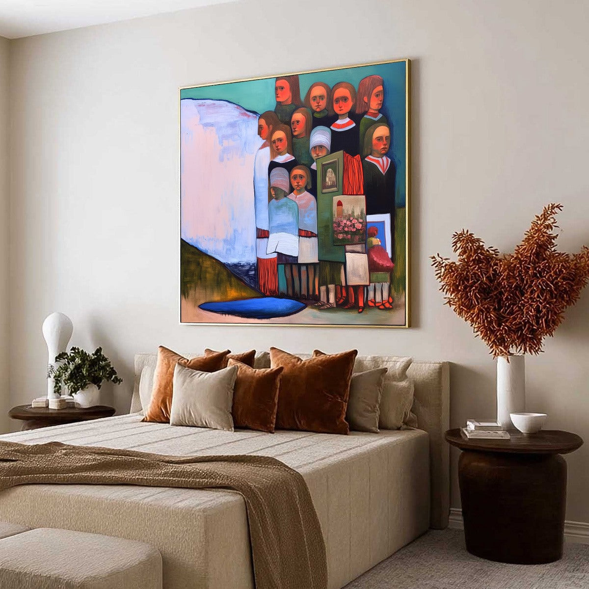 THE STORYKEEPERS: Colorful Figurative Painting of a Generational Gathering - Image 7