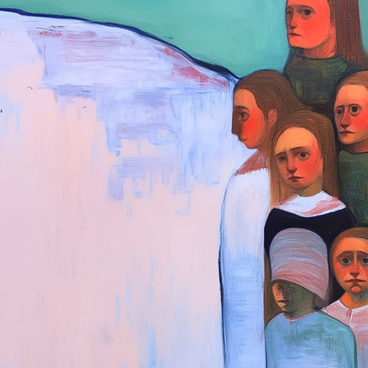 THE STORYKEEPERS: Colorful Figurative Painting of a Generational Gathering - Image 5