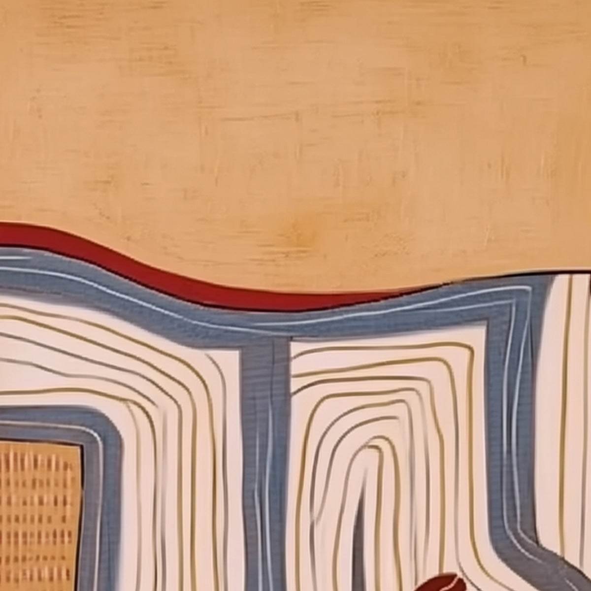 THE STORYTELLER: Abstract Figurative Portrait Painting with Earth Tones - Image 5