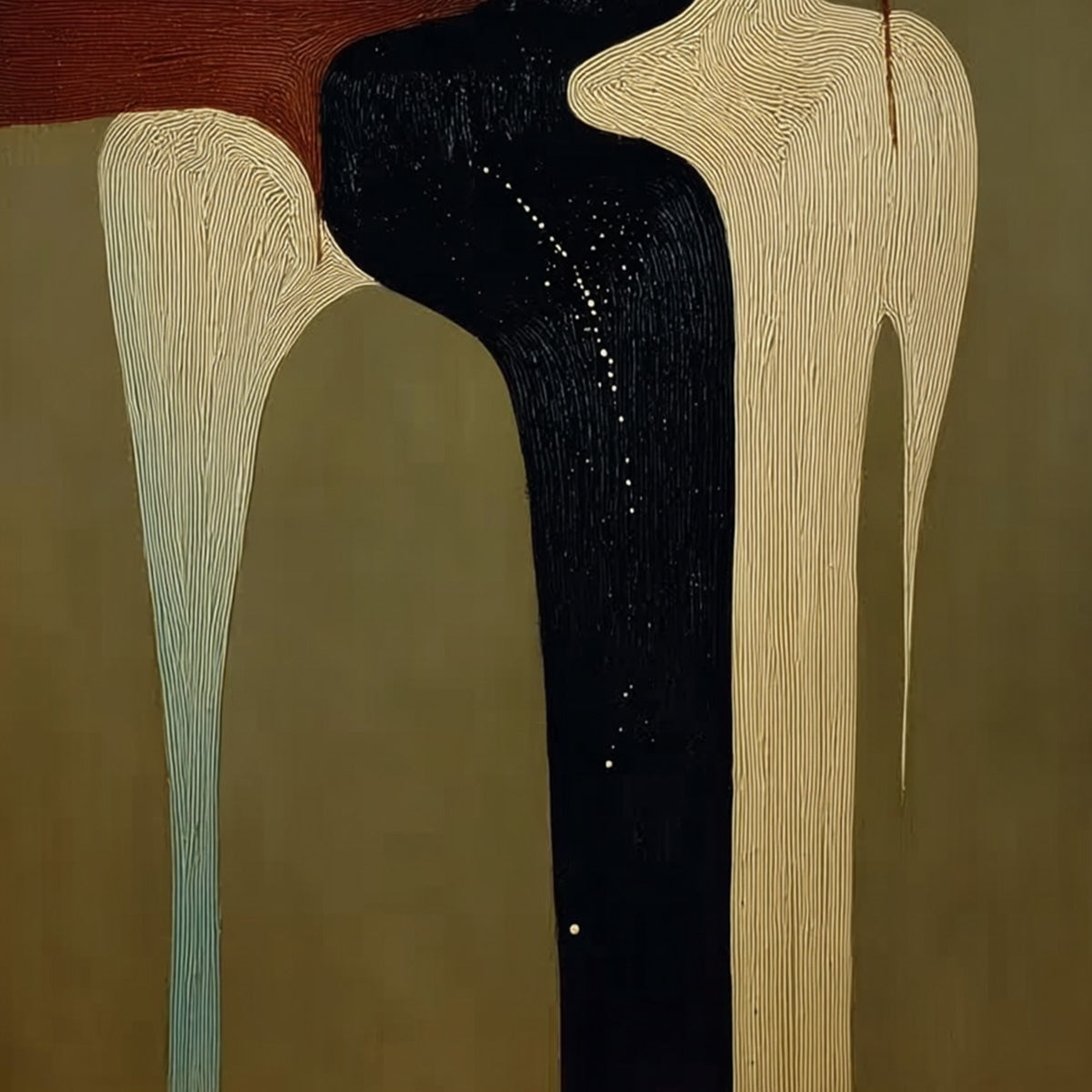 THE VOYAGER'S STEED: Textured Abstract Unicorn Painting for Modern Decor - Image 5