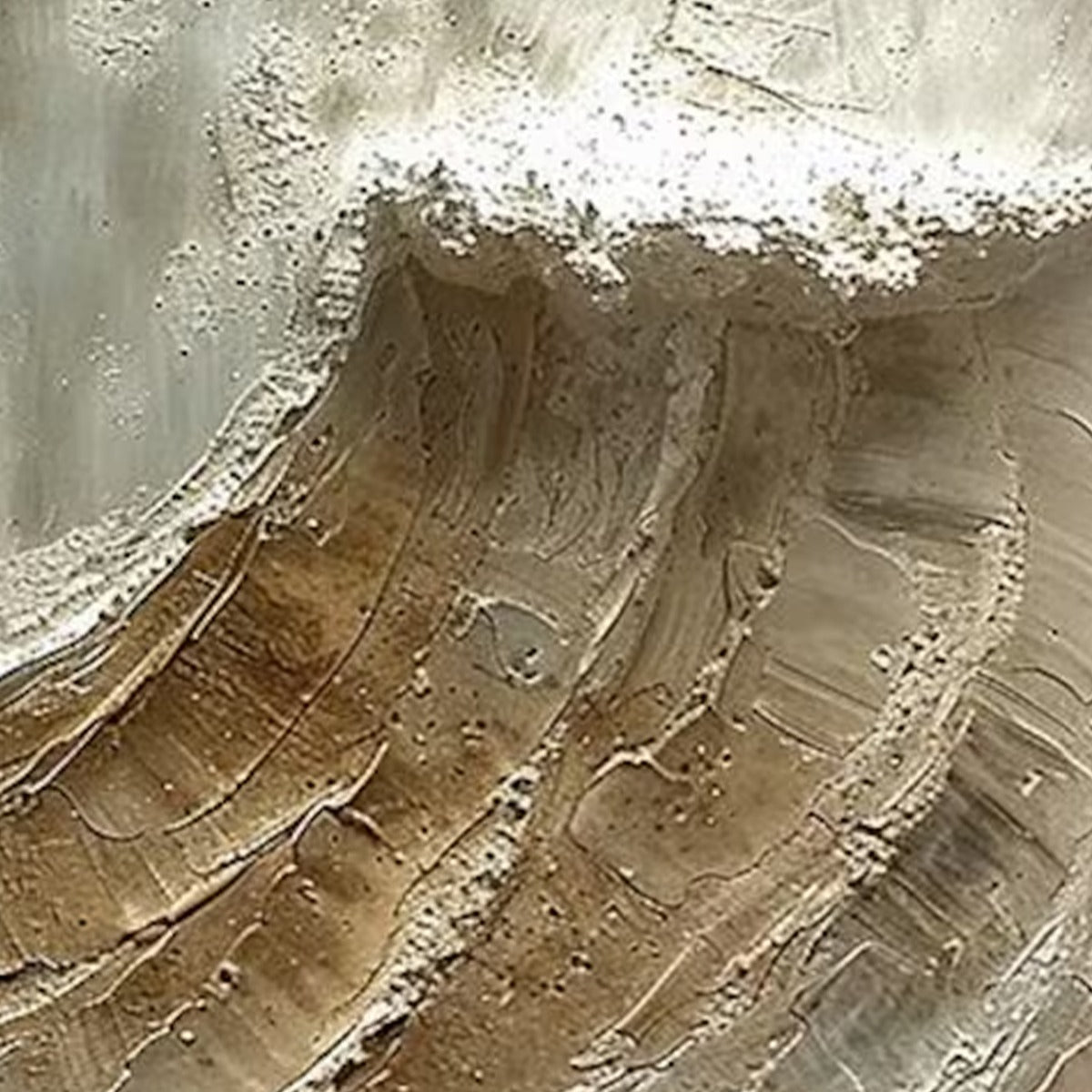 TIDAL WHISPER: Textured Wabi Sabi Coastal Diptych Oil Painting - Image 5