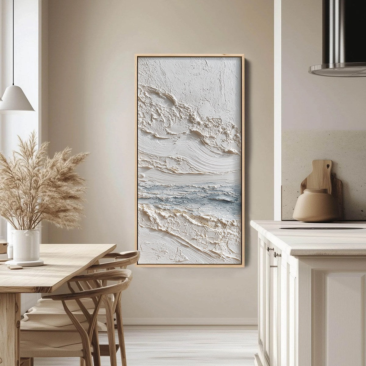 TIDELINE: Wabi Sabi Textured Coastal Abstract Painting - Image 4
