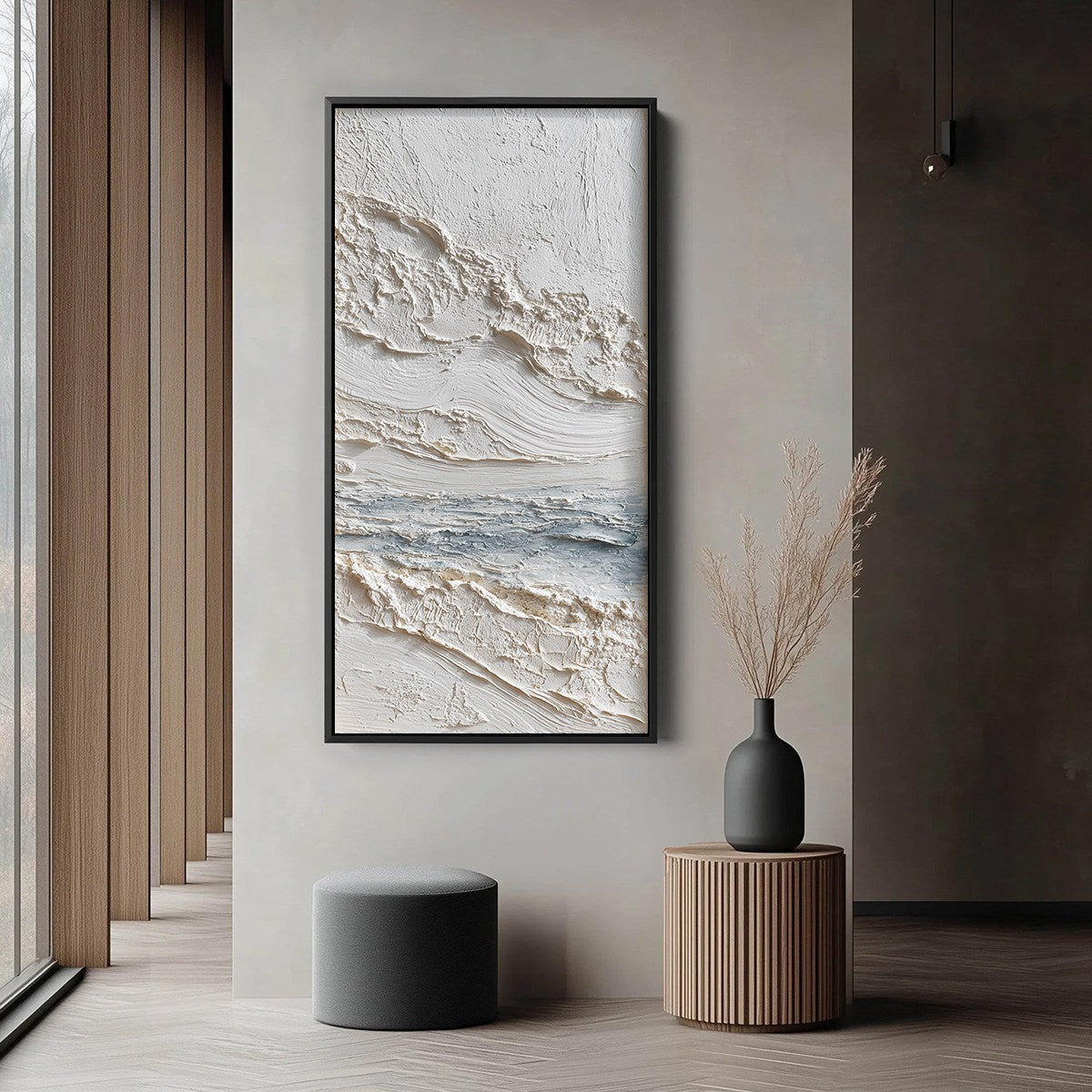 TIDELINE: Wabi Sabi Textured Coastal Abstract Painting - Image 6