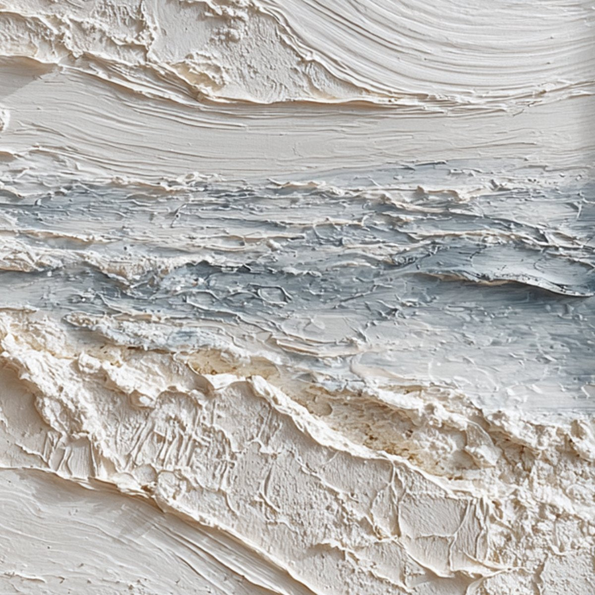 TIDELINE: Wabi Sabi Textured Coastal Abstract Painting - Image 3