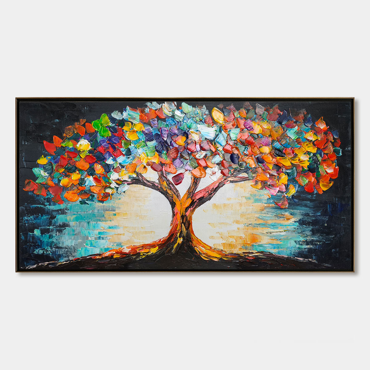 Ready to Ship | TREE OF LIFE | 24''x48'' | 60x120cm | Black Frame - Image 3