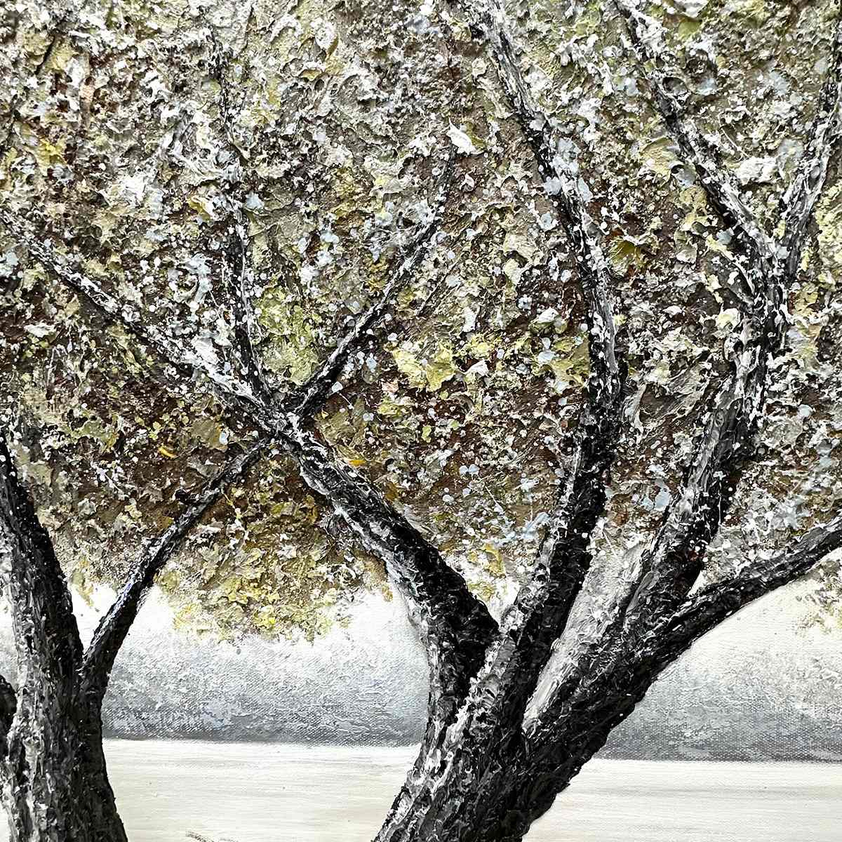 TWILIGHT TREES: Serene Landscape Painting of Trees by the Water - Image 4