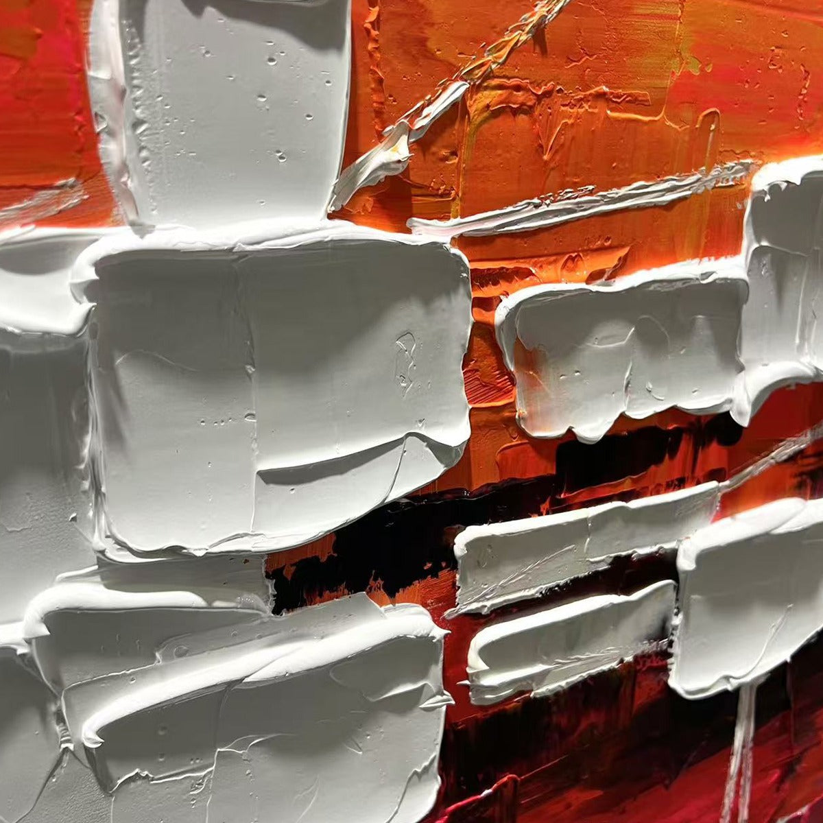 URBAN ABSTRACT: Textured Abstract Oil Painting - Image 5