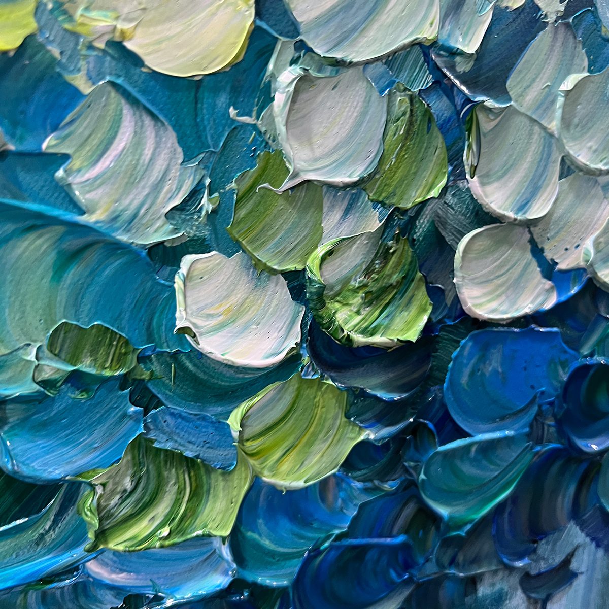 FOREST WHISPERS: Textured Panoramic Oil Painting - Image 6