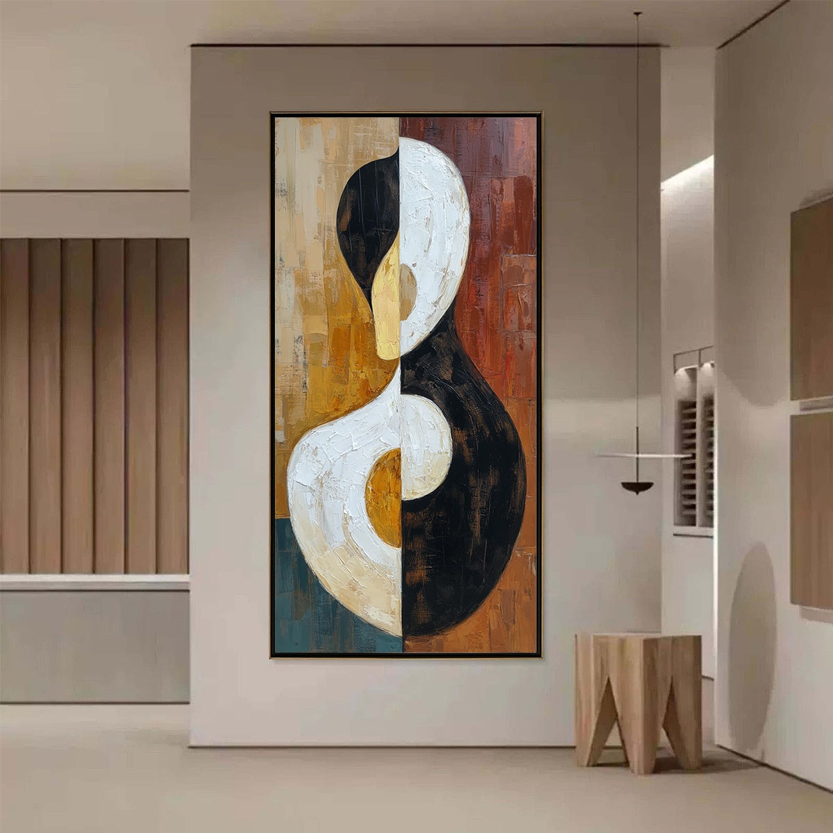 UNITY: Large Textured Abstract Figurative Wall Art - Image 4