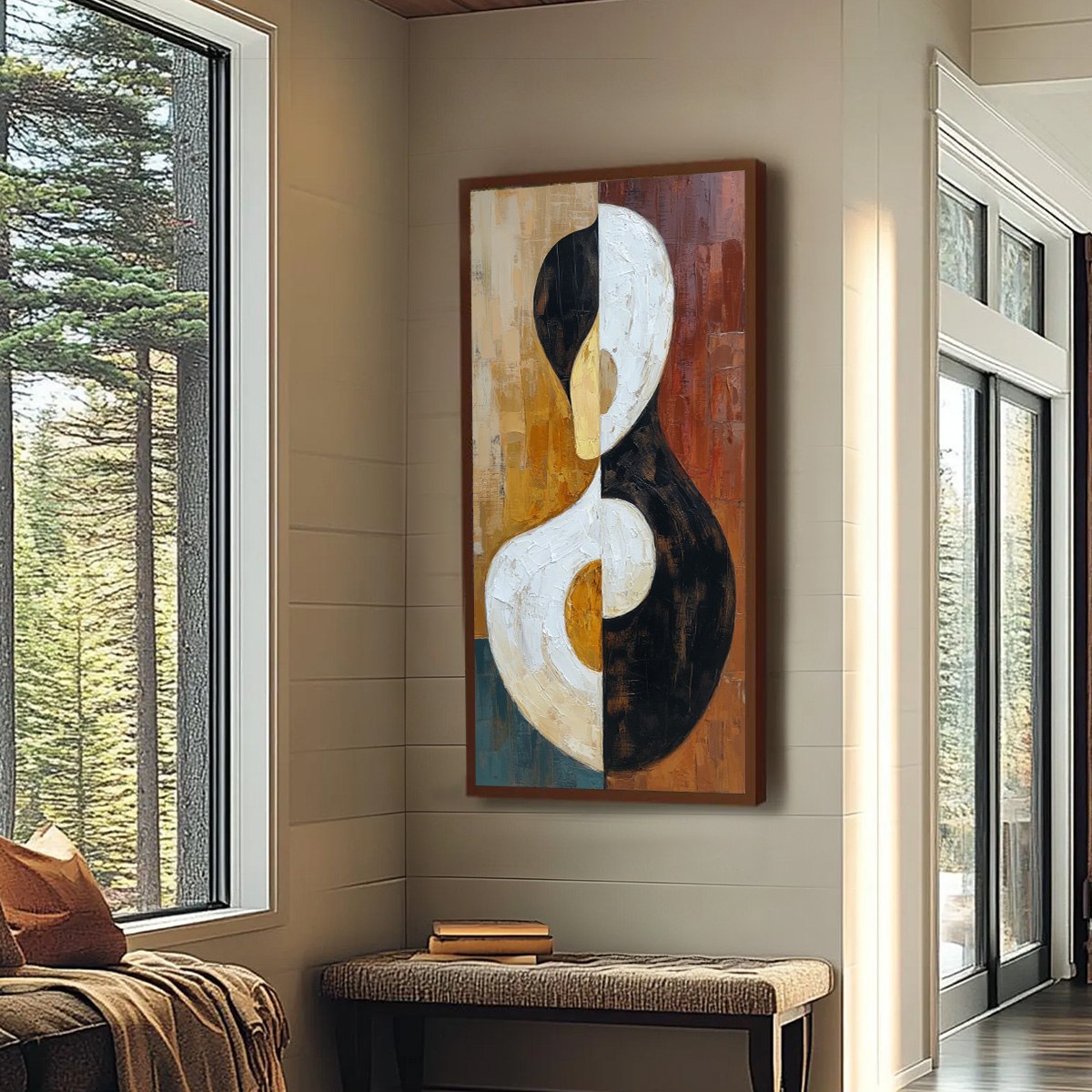UNITY: Large Textured Abstract Figurative Wall Art - Image 7
