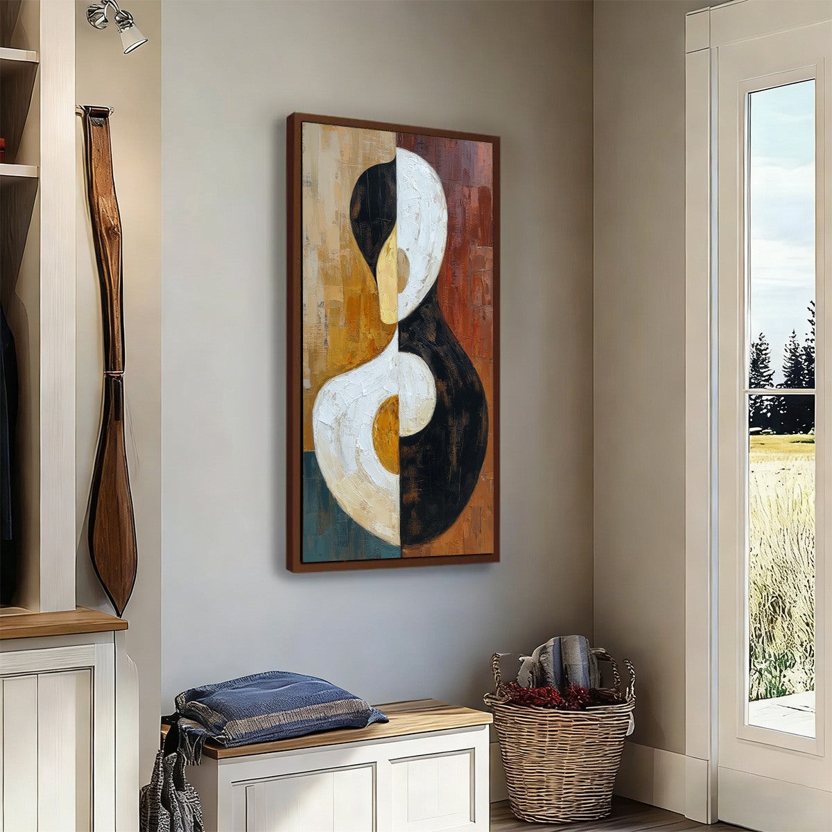 UNITY: Large Textured Abstract Figurative Wall Art - Image 8