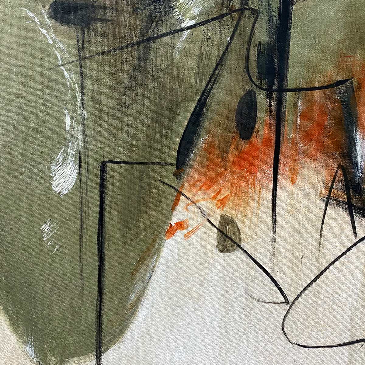 UNTITLED ABSTRACT: Minimalist Abstract Painting, Vertical Wall Art - Image 3