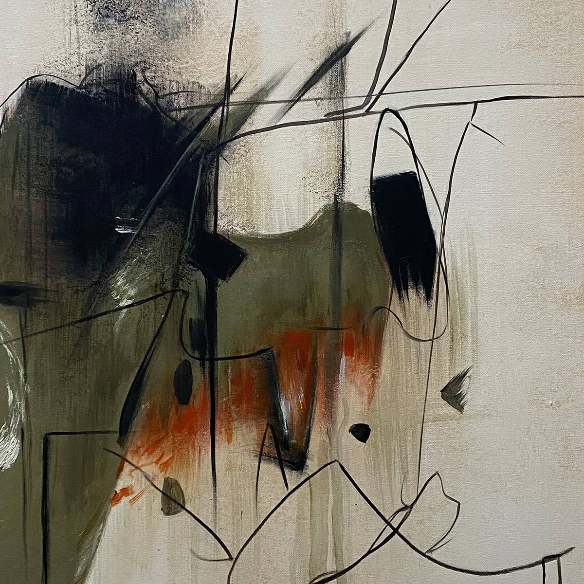 UNTITLED ABSTRACT: Minimalist Abstract Painting, Vertical Wall Art - Image 5
