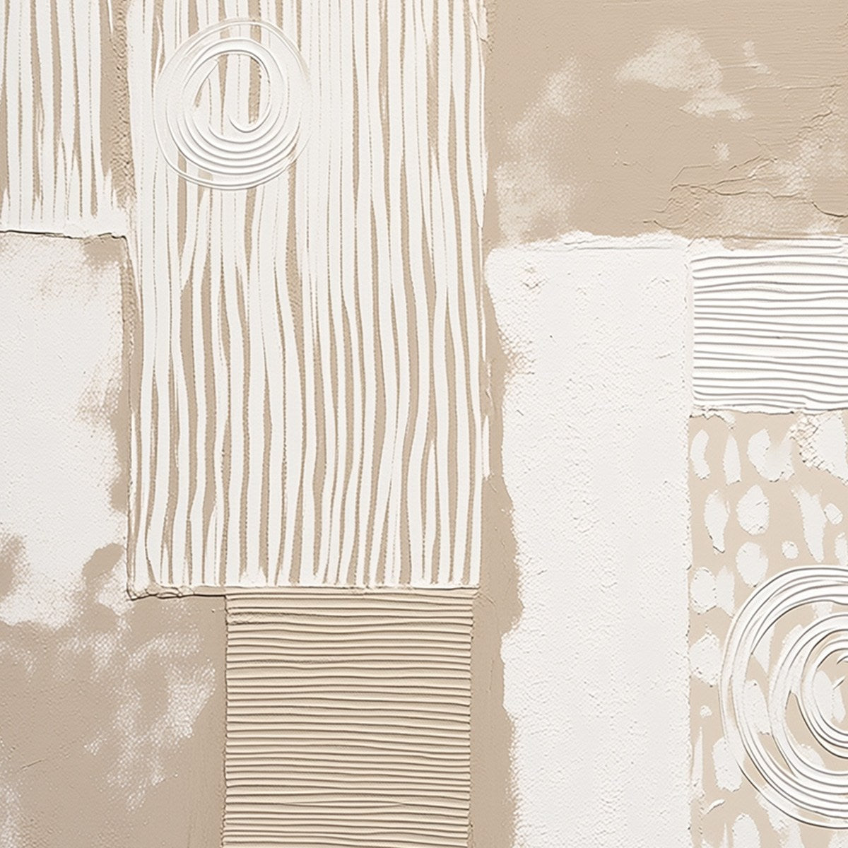 URBAN ARTIFACTS: Large Textured Minimalist Abstract Painting - Image 3