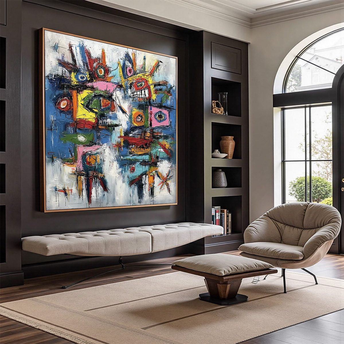 URBAN CARNIVAL: Bold Colorful Textured Abstract Wall Art for Modern Spaces - Image 7