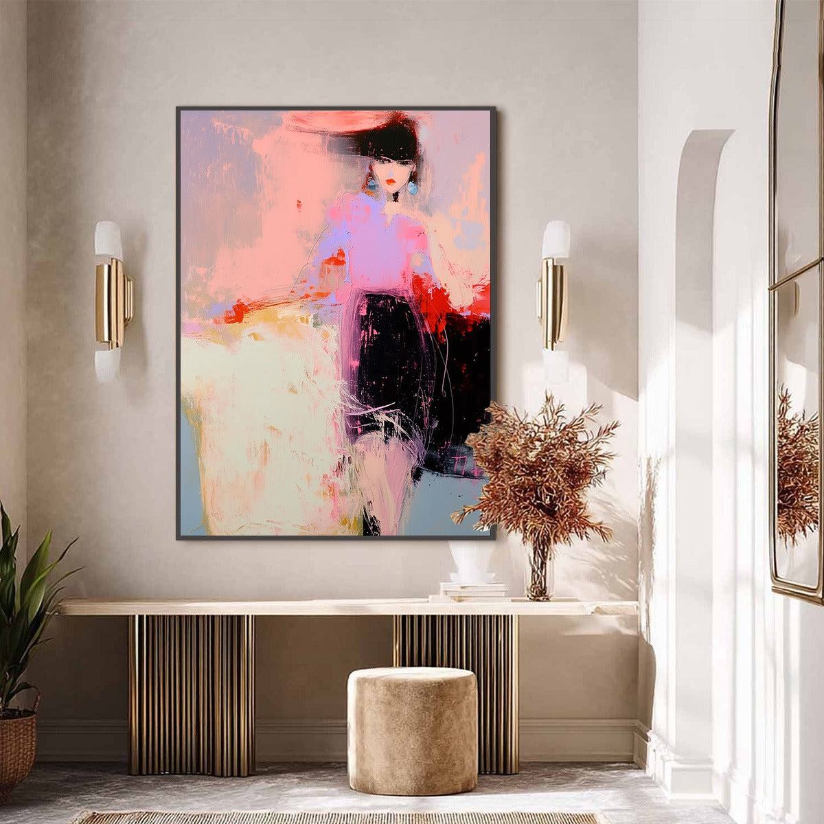 URBAN ENIGMA: Modern Abstract Figurative Portrait Painting - Image 6