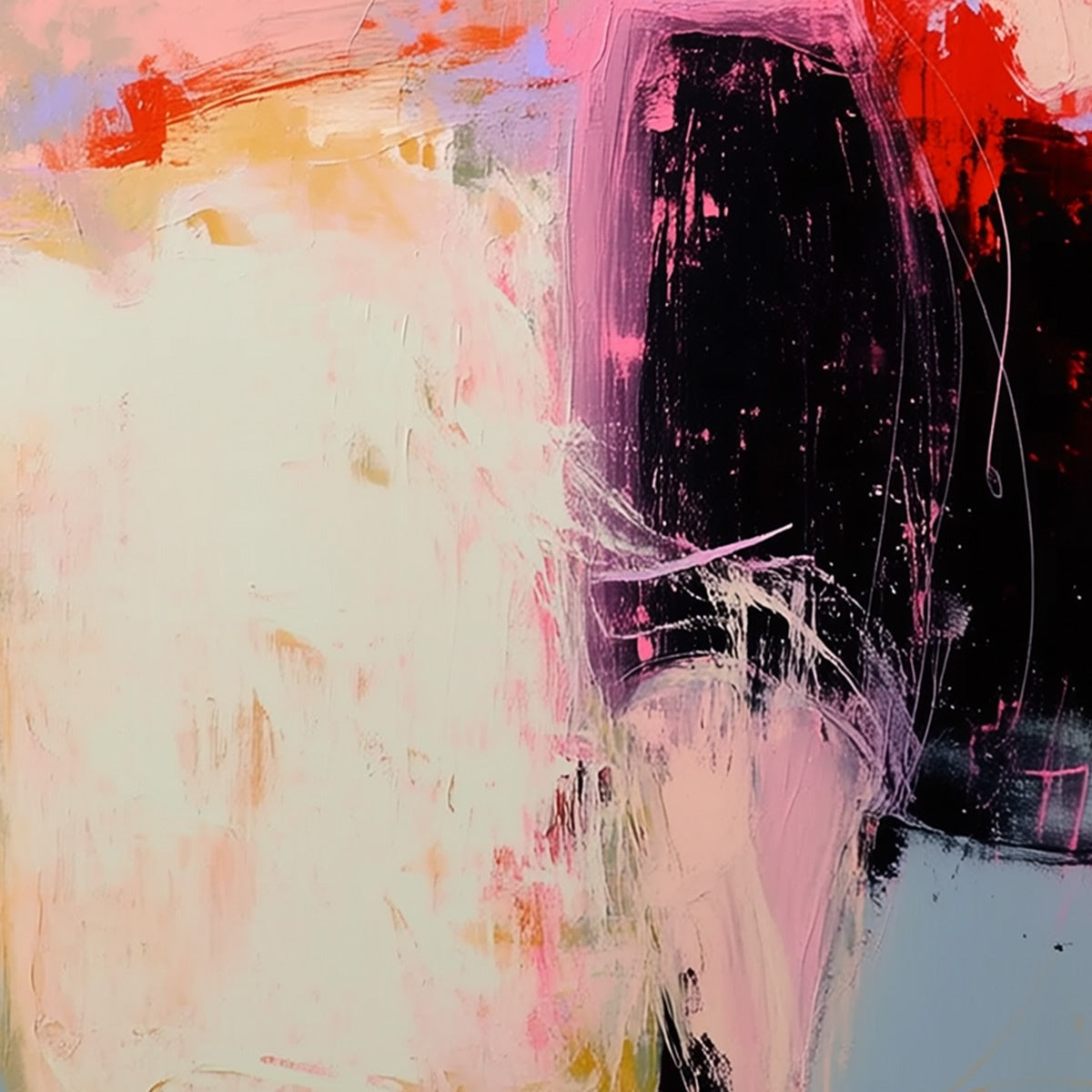 URBAN ENIGMA: Modern Abstract Figurative Portrait Painting - Image 5