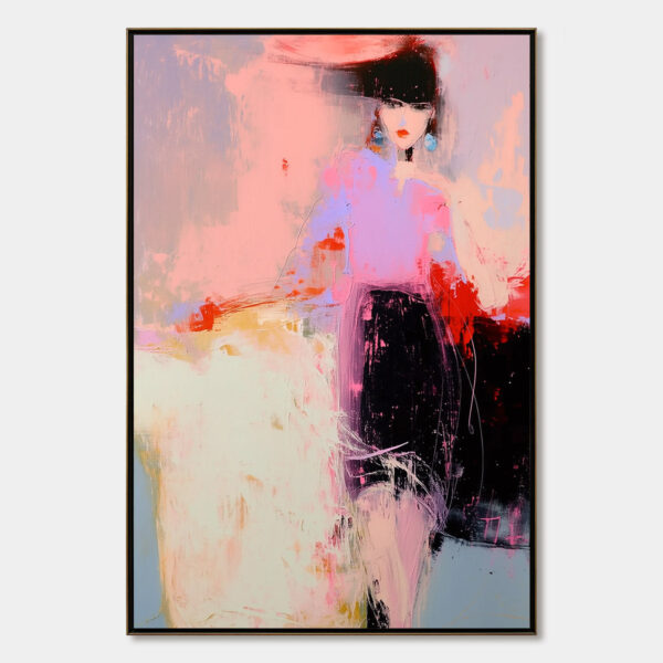 URBAN ENIGMA: Modern Abstract Figurative Portrait Painting