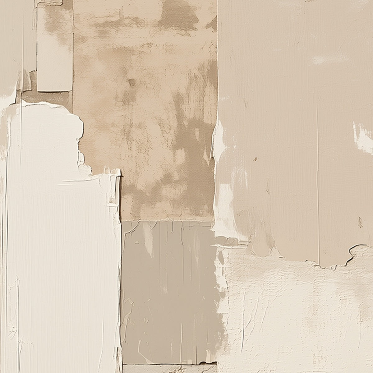 URBAN FOSSIL: Large Vertical Textured Minimalist Abstract Painting - Image 3