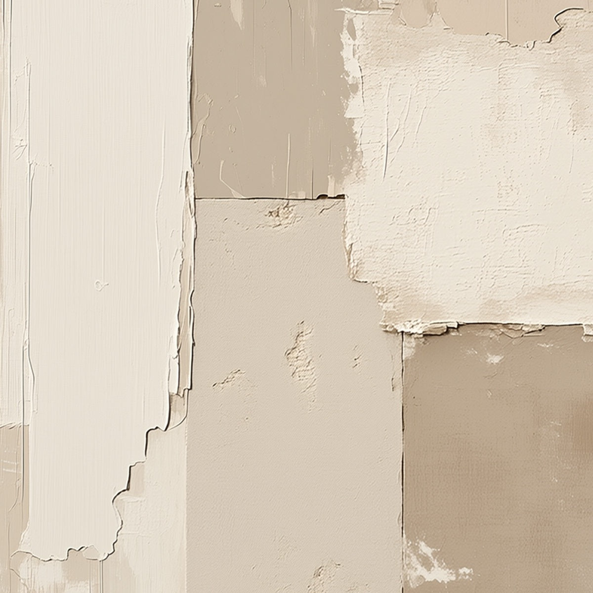 URBAN FOSSIL: Large Vertical Textured Minimalist Abstract Painting - Image 5