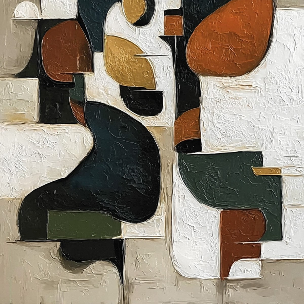 URBAN FRAGMENTS: Textured Vertical Abstract Painting for Modern Decor - Image 5