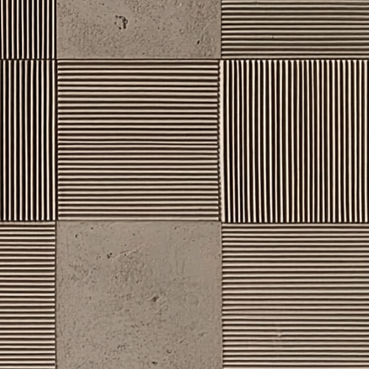 URBAN GRID: Textured Minimalist Abstract Painting in Neutral Tones - Image 3