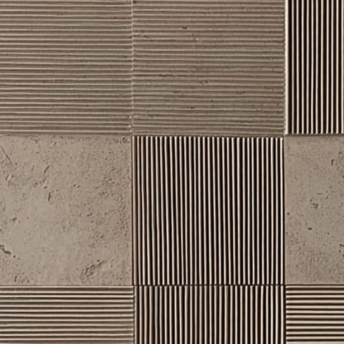 URBAN GRID: Textured Minimalist Abstract Painting in Neutral Tones - Image 5
