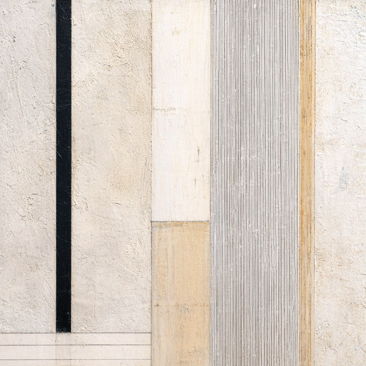 URBAN GRID: Textured Minimalist Architectural Abstract Painting - Image 5