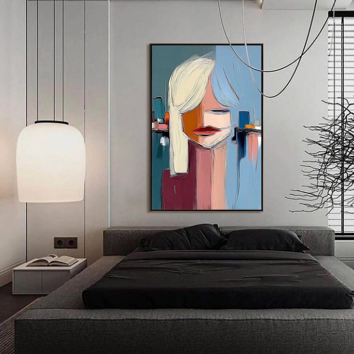 URBAN MUSE: Modern Abstract Portrait Wall Art - Image 6