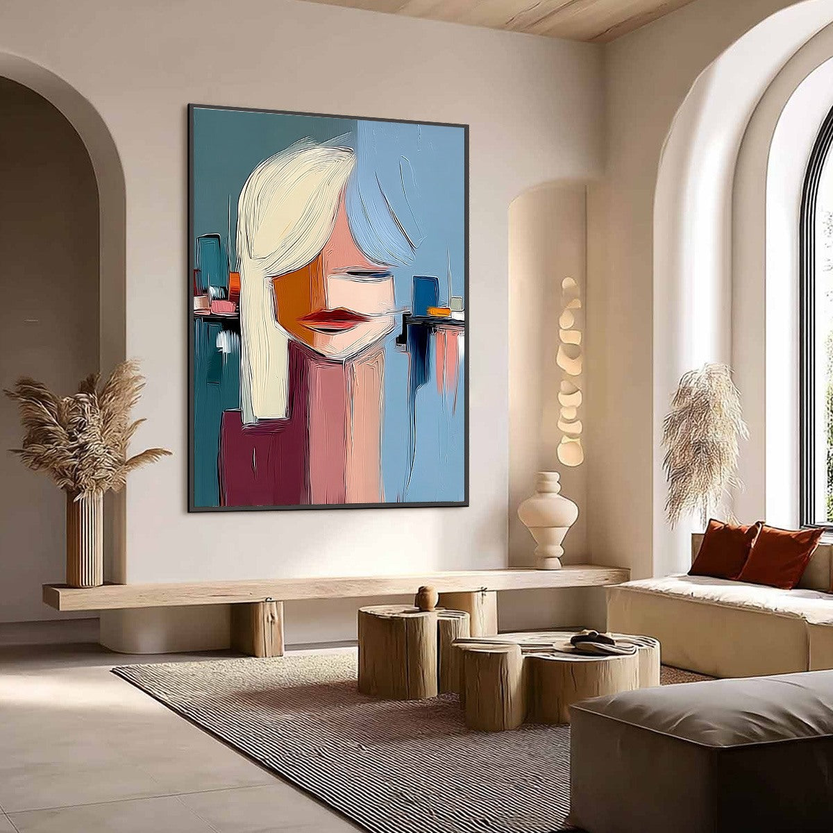 URBAN MUSE: Modern Abstract Portrait Wall Art - Image 7