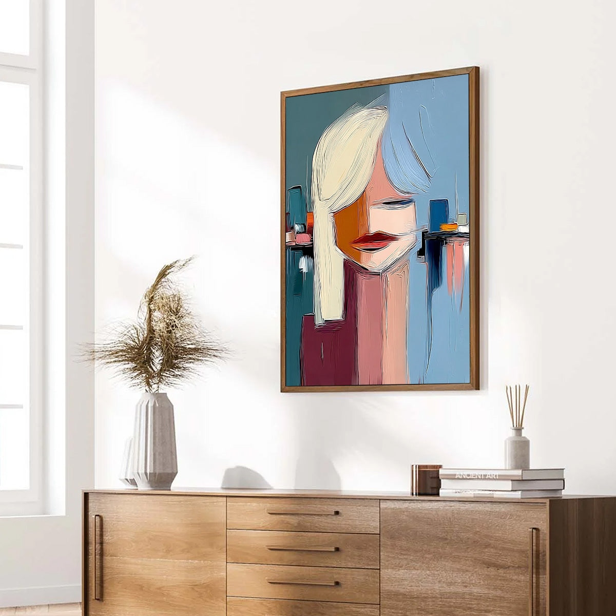 URBAN MUSE: Modern Abstract Portrait Wall Art - Image 8