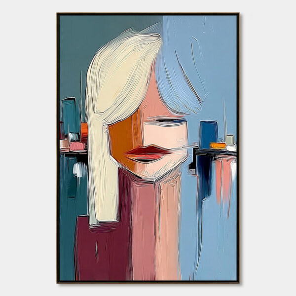URBAN MUSE: Modern Abstract Portrait Wall Art