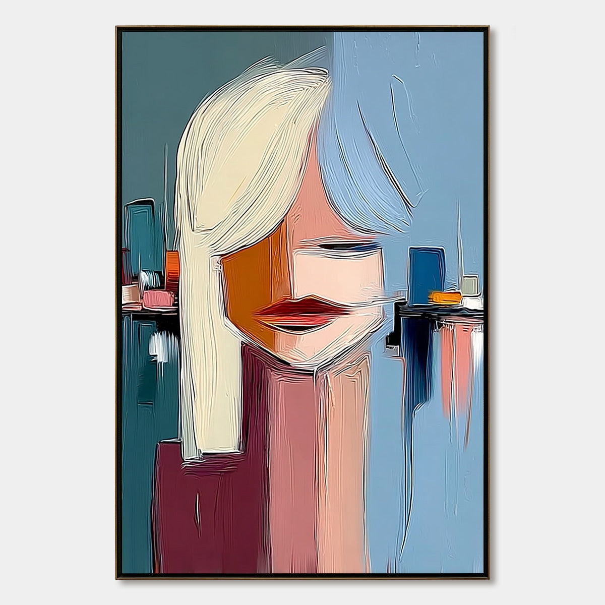 URBAN MUSE: Modern Abstract Portrait Wall Art