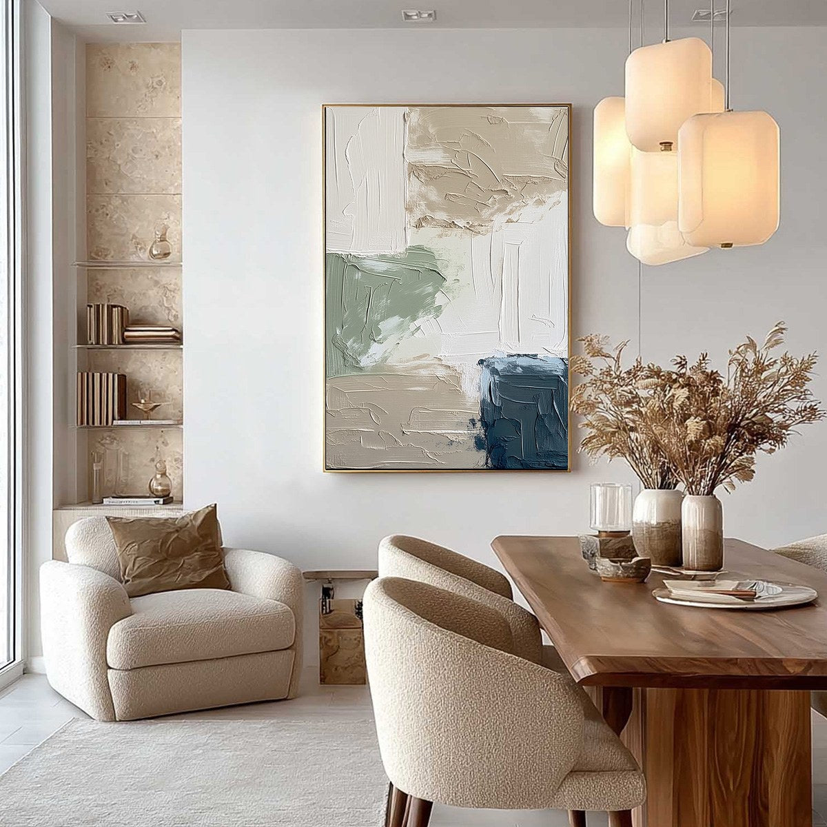 URBAN SANCTUARY: Textured Minimalist Abstract Painting - Image 4