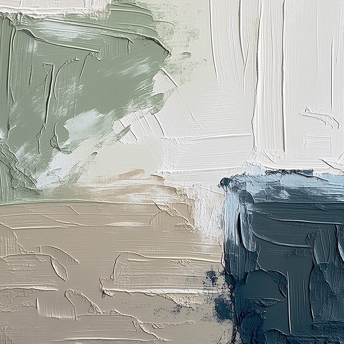 URBAN SANCTUARY: Textured Minimalist Abstract Painting - Image 5