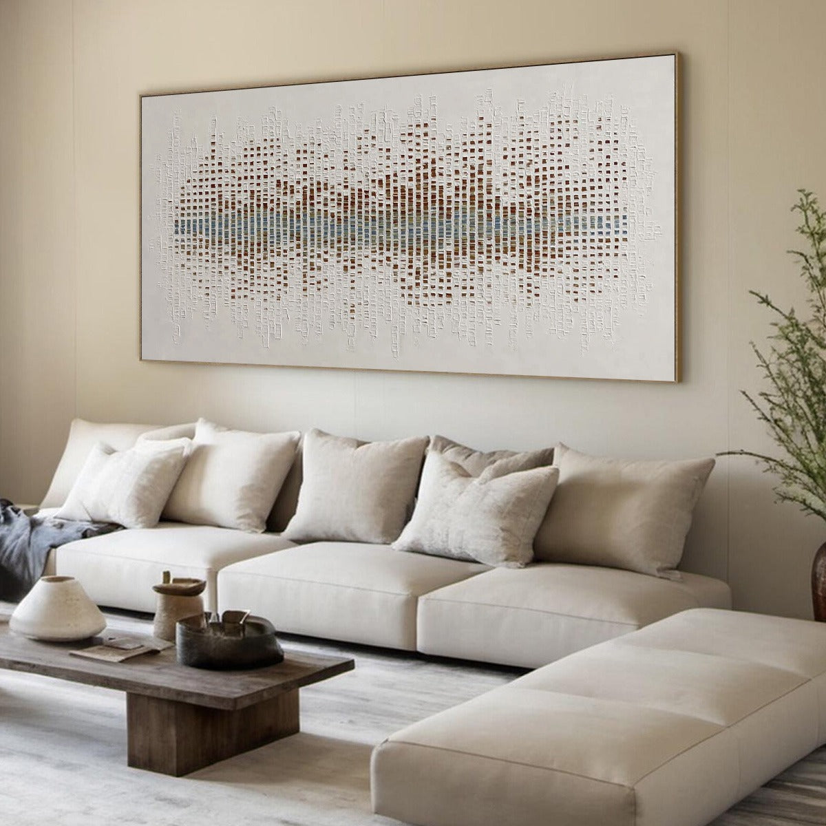 URBAN SONATA: Large Textured Minimalist Abstract Painting - Image 8