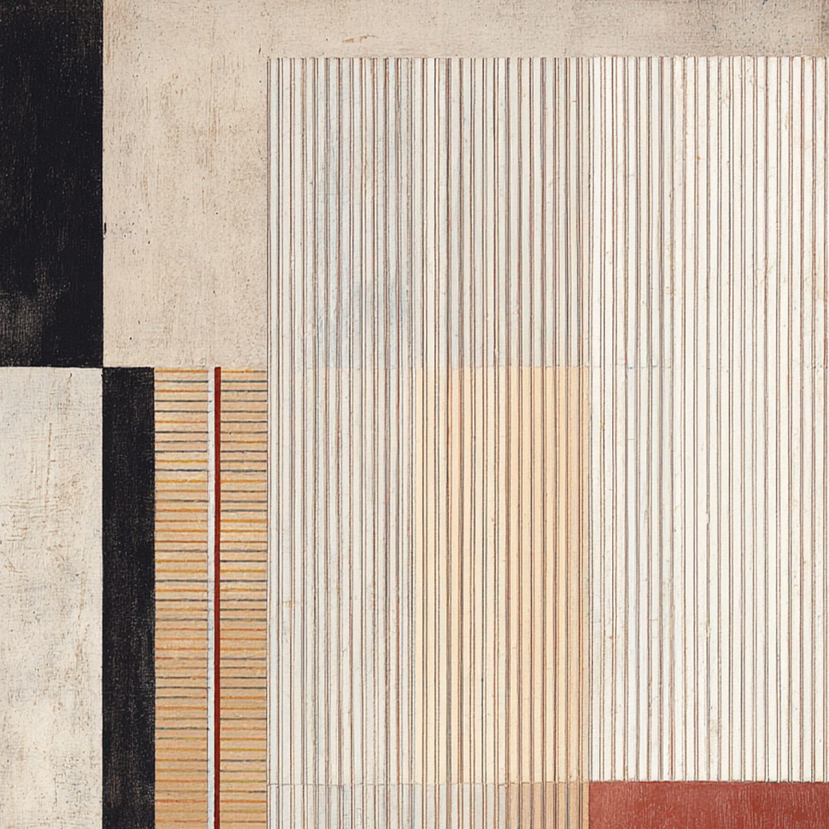 URBAN GRID: Modern Geometric Abstract Architectural Painting - Image 5