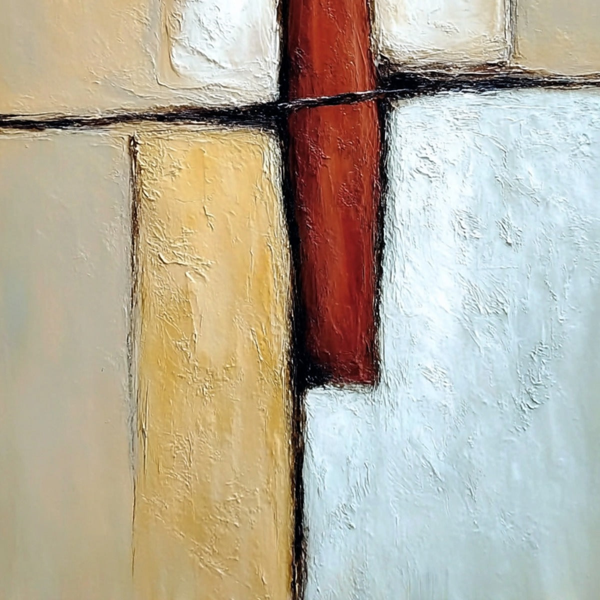 VANGUARD: Textured Abstract Figurative Painting for Modern Decor - Image 5